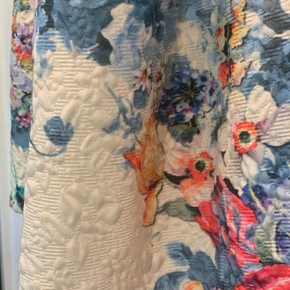 Cynthia Rowley Anthropologie Strapless Quilted Floral Tea Dress with Pockets New - Picture 16 of 16